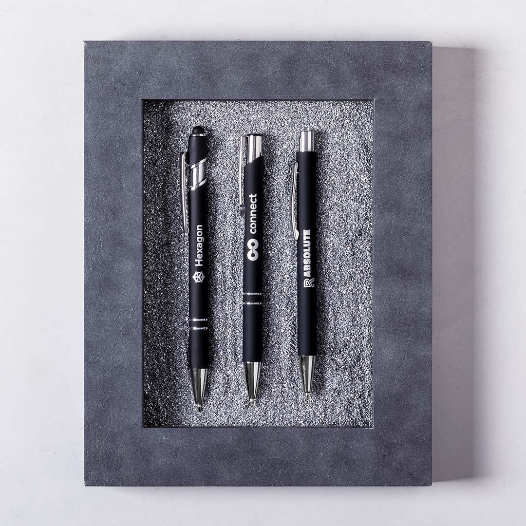 Zromen Bolígrafo de Aluminio – Elegancia Soft-Touch con Grabado Láser