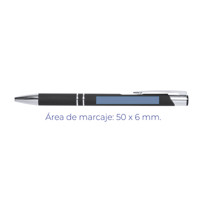 Zromen Bolígrafo de Aluminio – Elegancia Soft-Touch con Grabado Láser